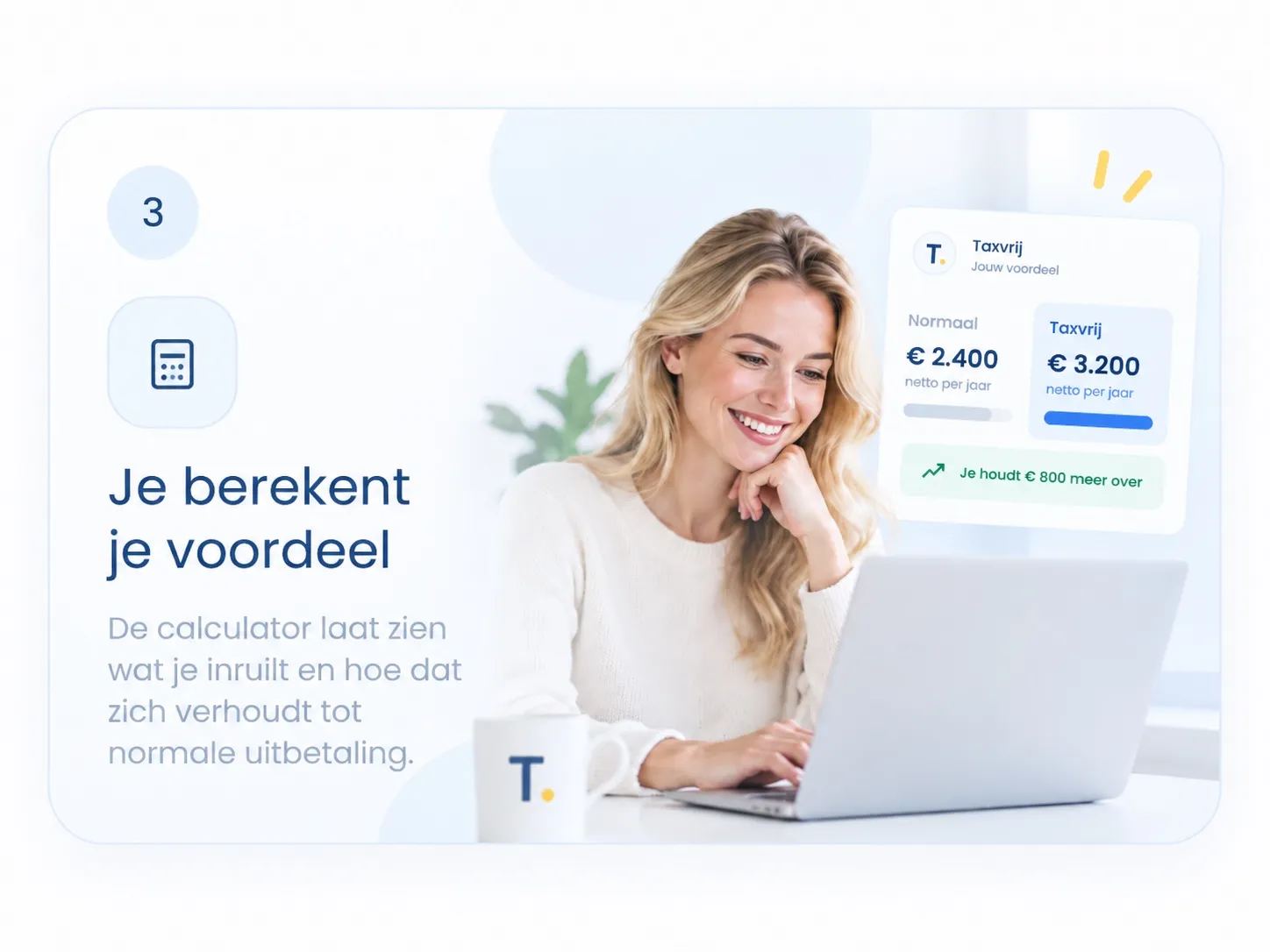 Stap 3: Je berekent je voordeel