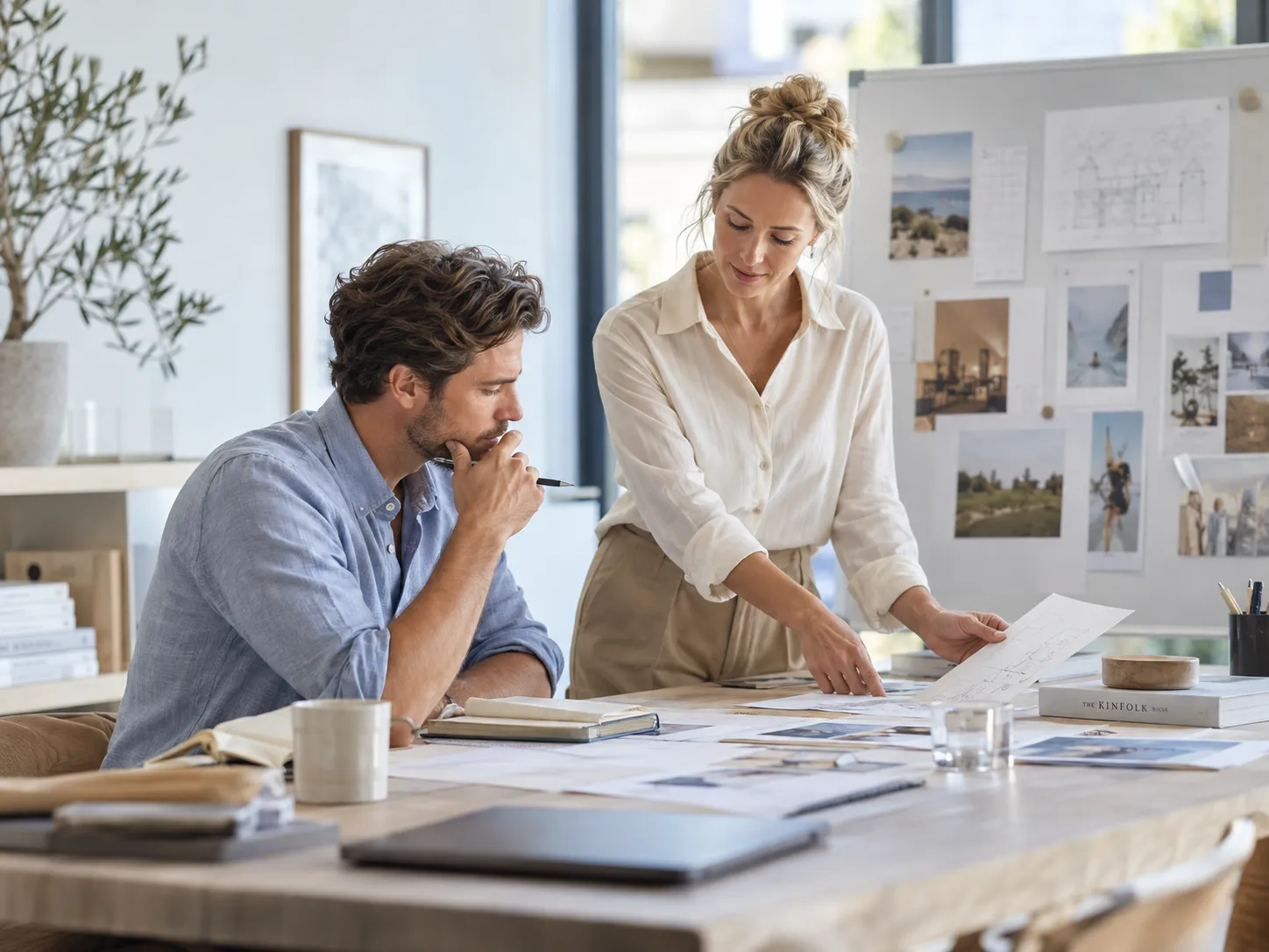 Collega's bespreken de werking en onderbouwing