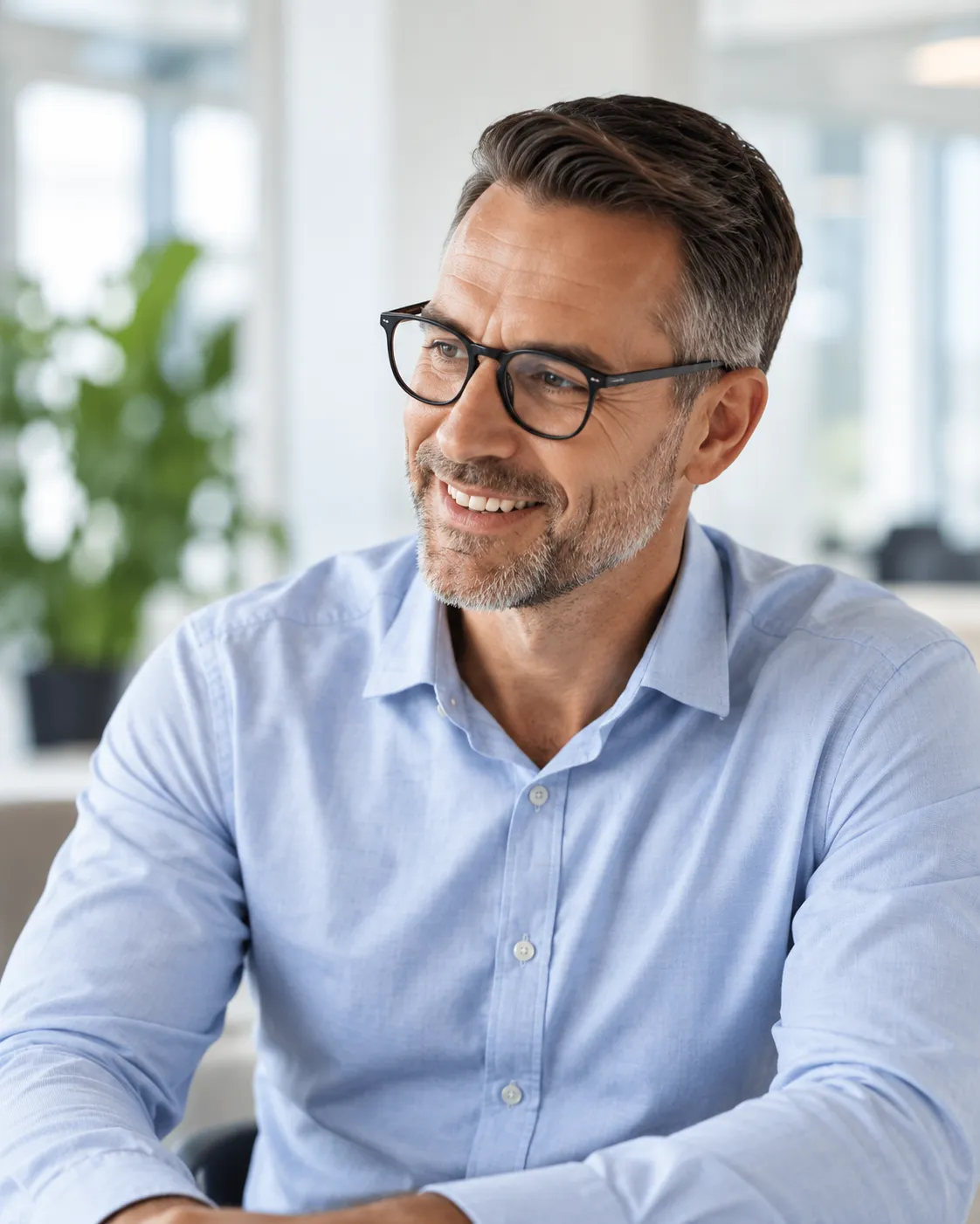 Payrollspecialist in een licht kantoor