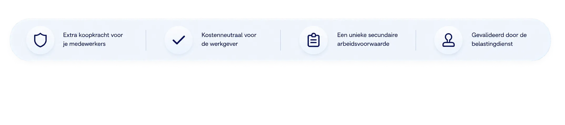 Extra koopkracht, kostenneutraal, unieke secundaire arbeidsvoorwaarde, gevalideerd door de Belastingdienst