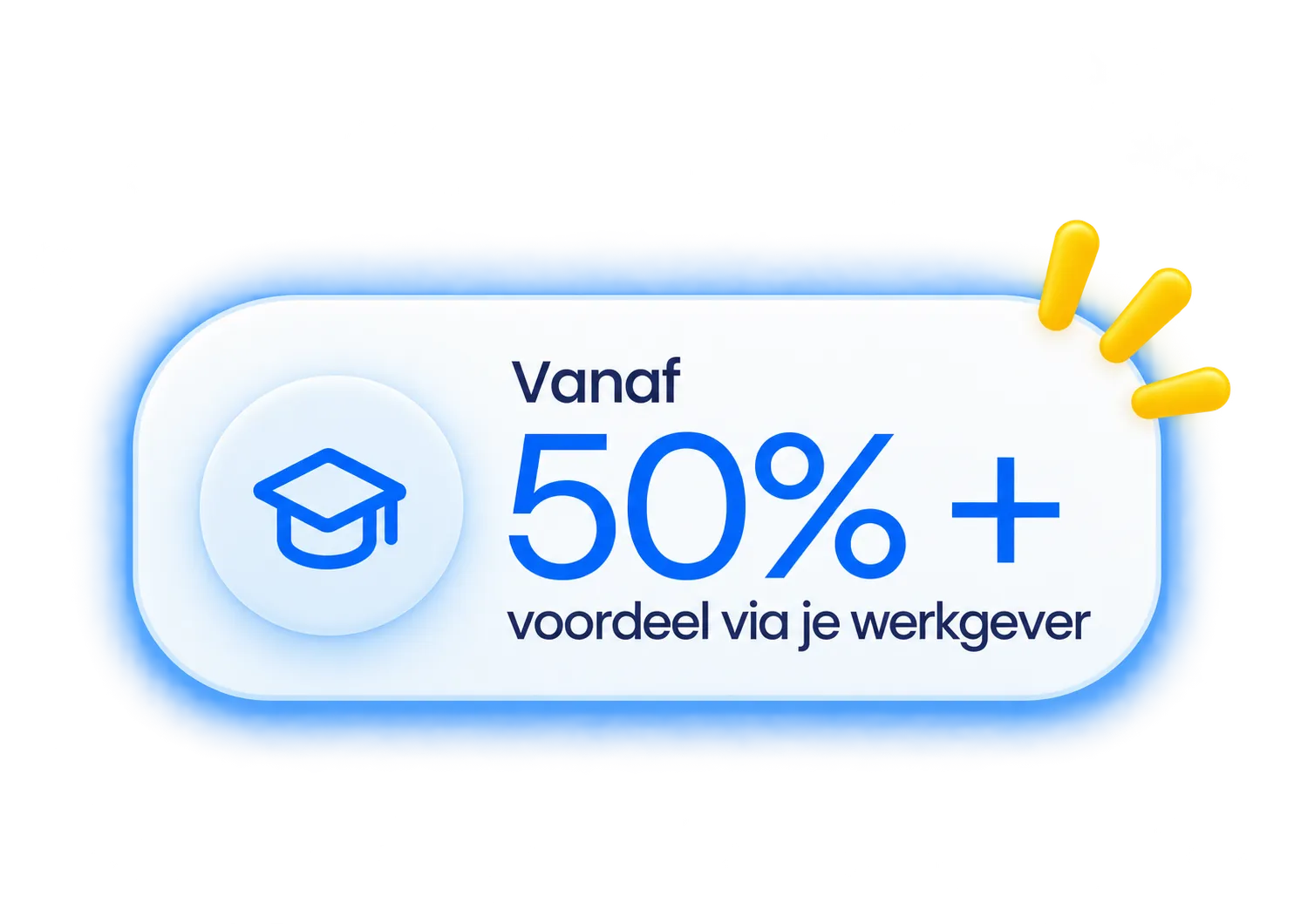 Tot 50%+ voordeel via je werkgever